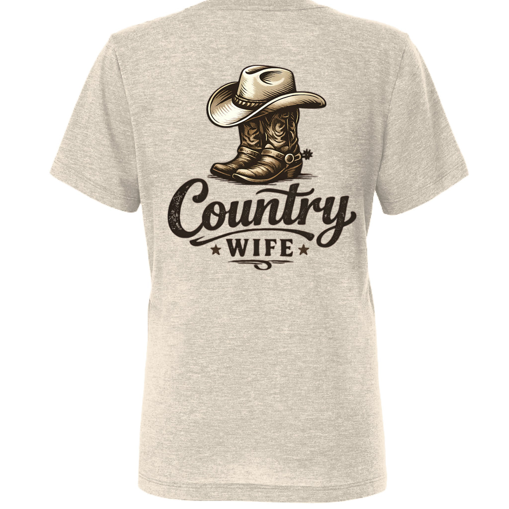 Solid Natural Triblend - BACK