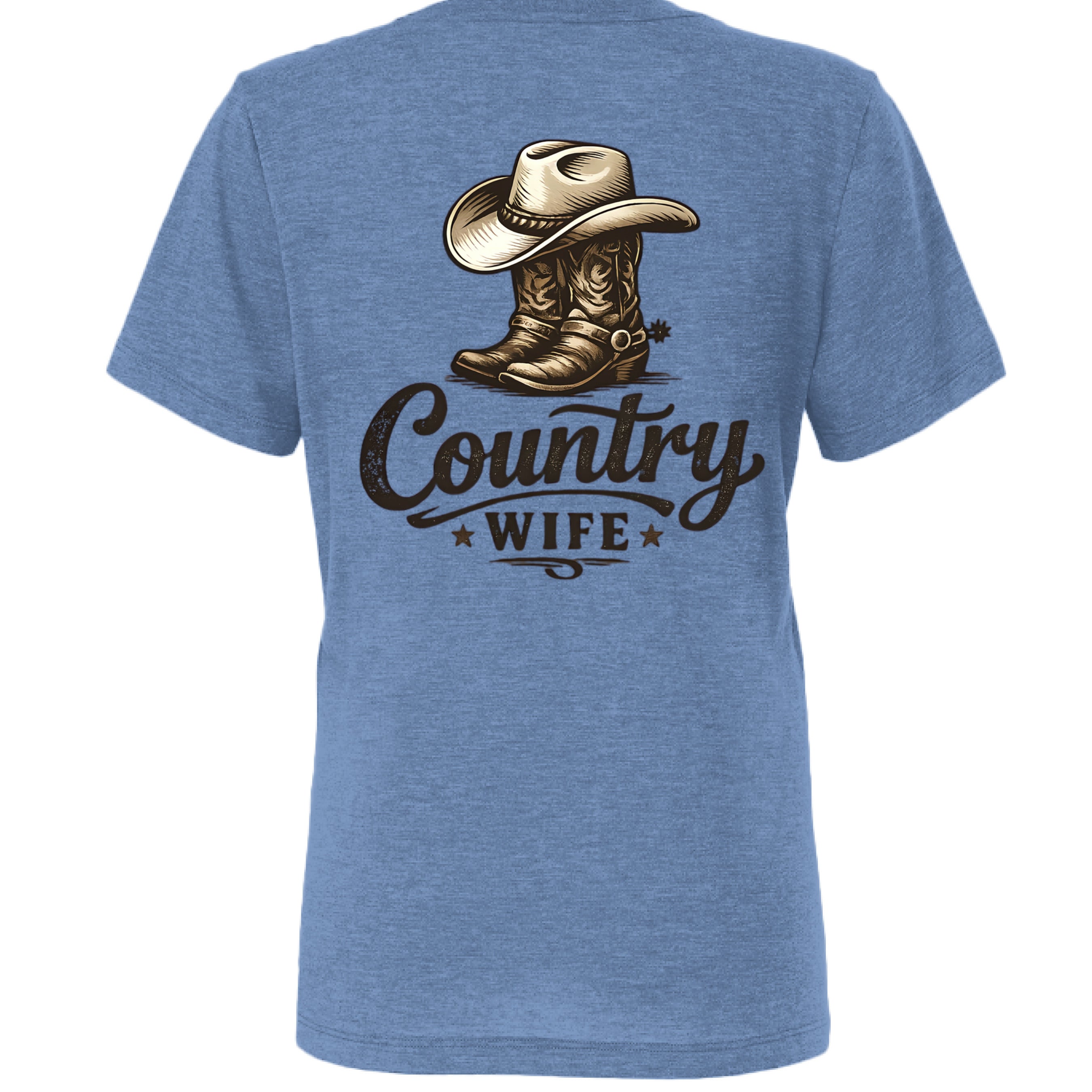 Blue Triblend - BACK