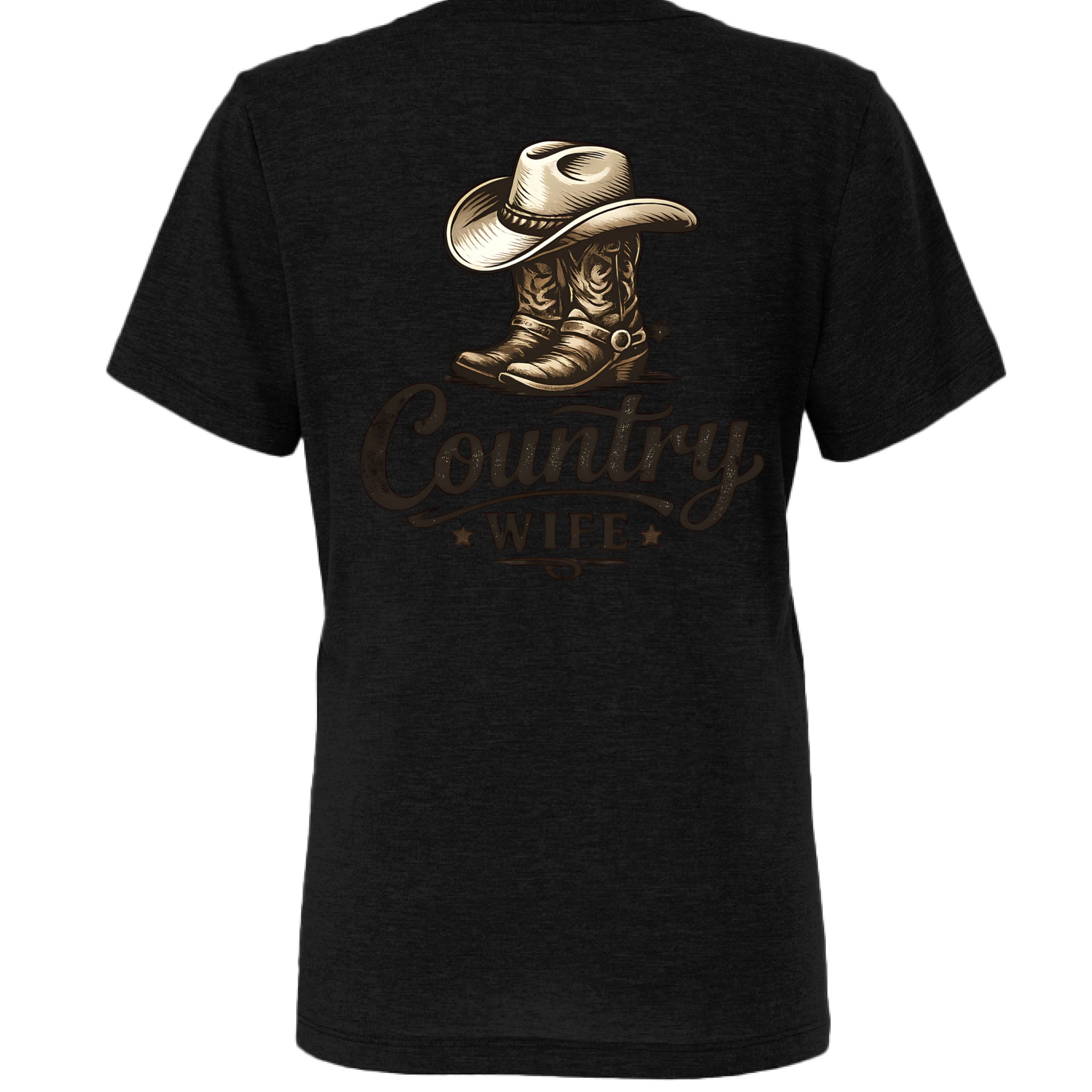 SOLID BLK TRIBLEND - BACK