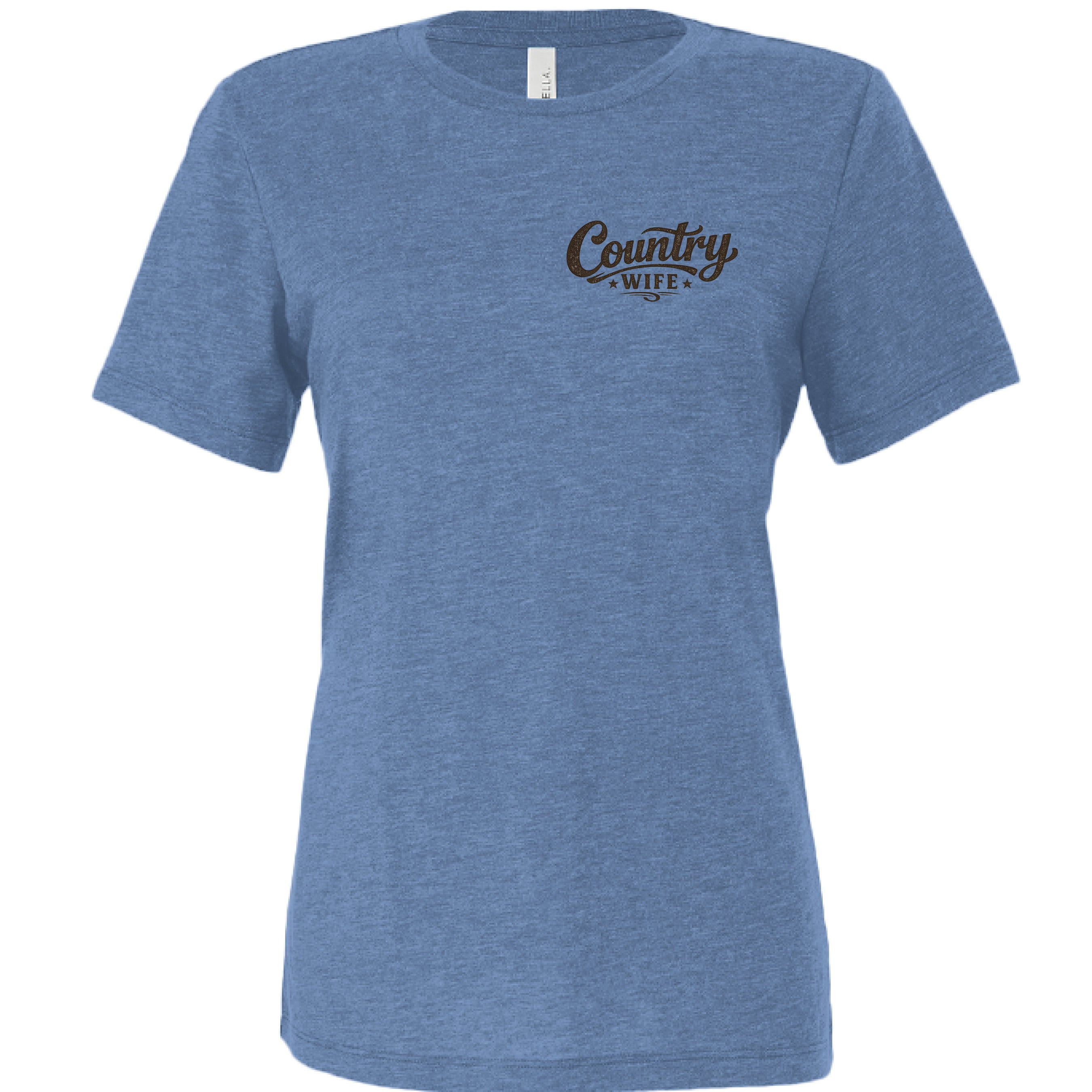 Blue Triblend - FRONT