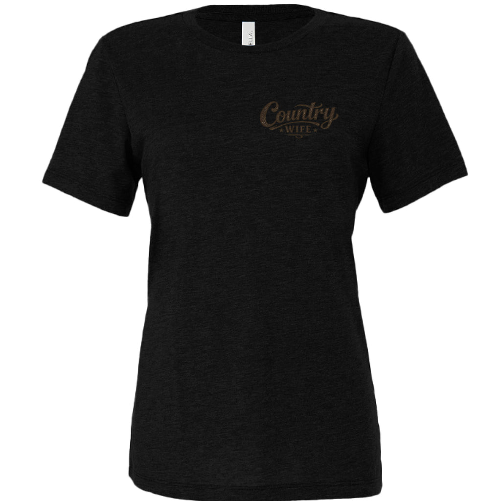 SOLID BLK TRIBLEND - FRONT