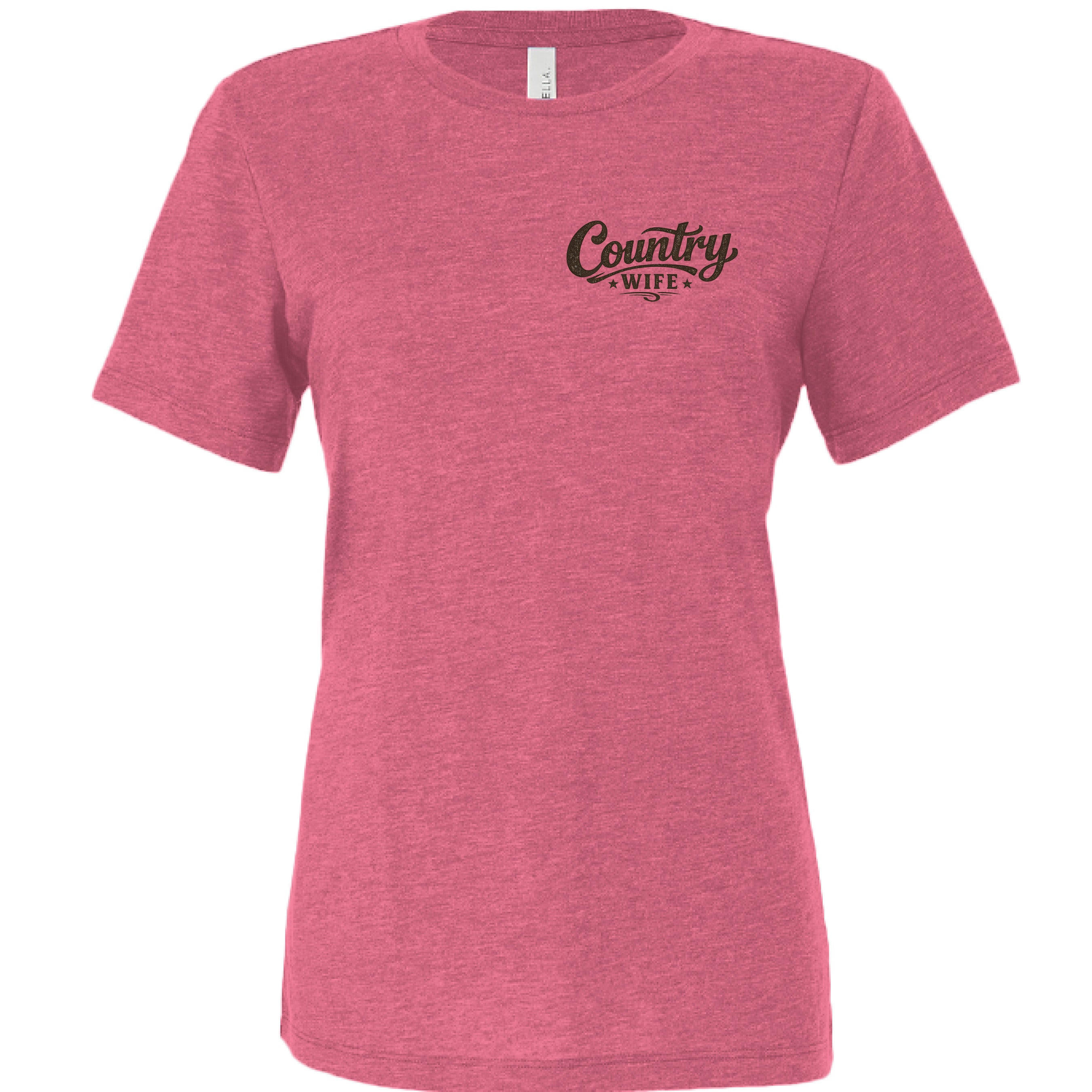 Char Pink Triblend - FRONT