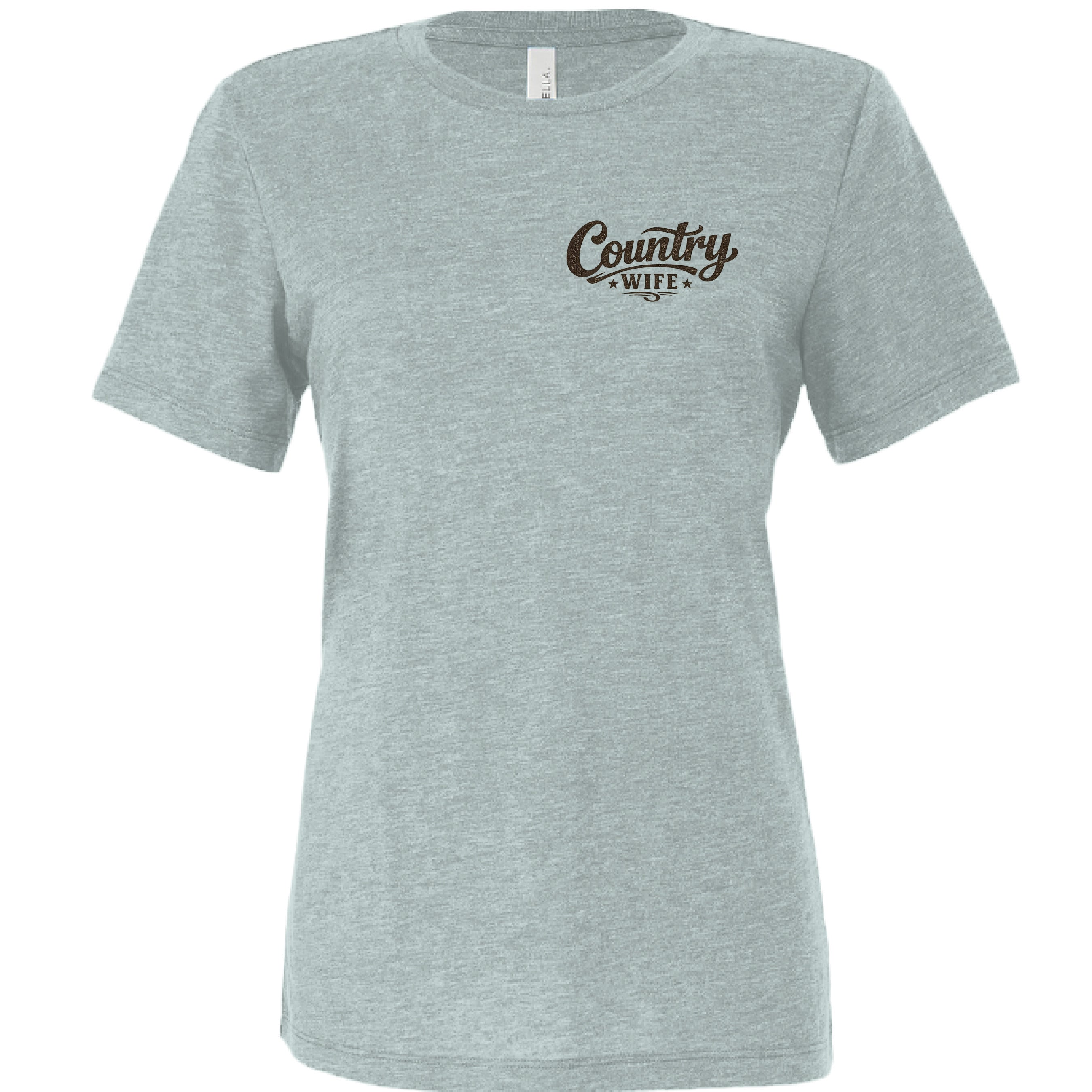 Dusty Blue Triblend - FRONT